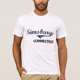 T-shirt Classique de ville de Simsbury le Connecticut