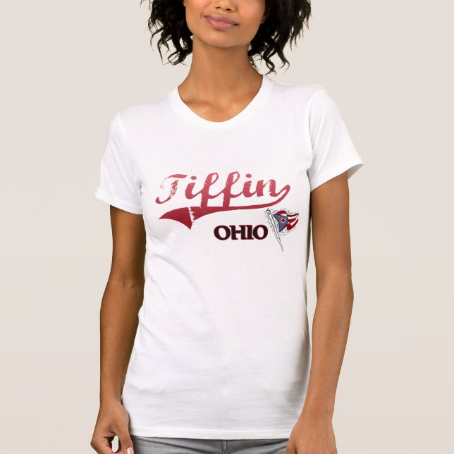 T-shirt Classique de ville de Tiffin Ohio (Devant)