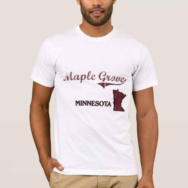 T-shirt Classique de ville du Minnesota d'érablière (Devant)