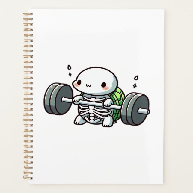 T-shirt classique Deadlift Cute Turtle (Devant)
