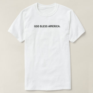 T-Shirt Classique "Dieu Bénisse l'Amérique"