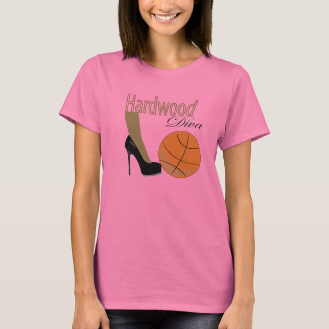 T-shirt Classique Diva en bois franc (Devant)