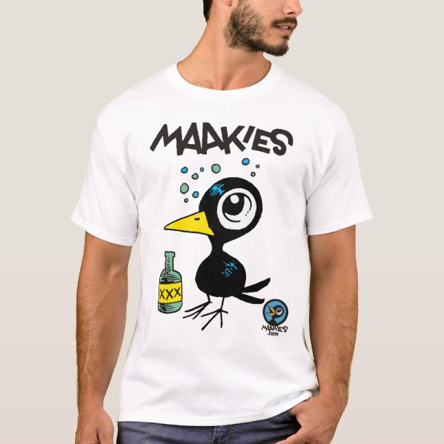 T-shirt classique Drinky Crow (Devant)