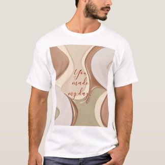 T-shirt classique en graphisme abstrait