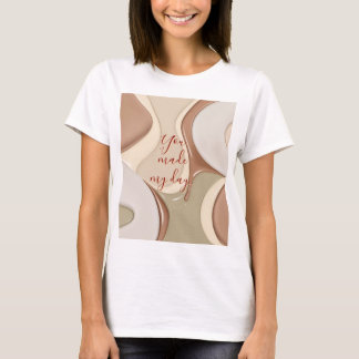 T-shirt classique en graphisme abstrait