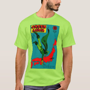 T-shirt classique en lama vert des années 1940