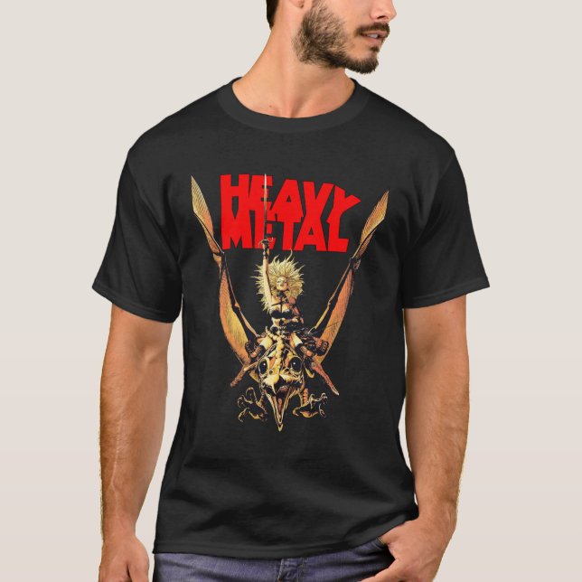 T-shirt classique en métal lourd (Devant)