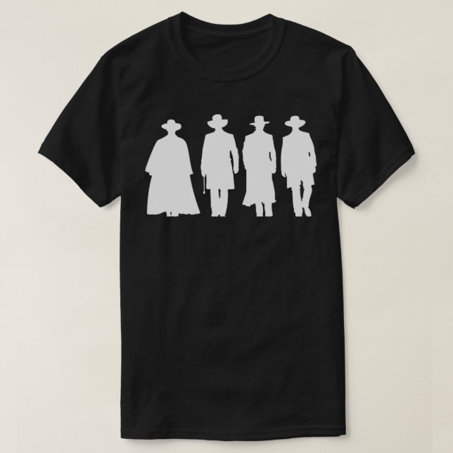 T-shirt classique en silhouette de Tombstone (Design devant)