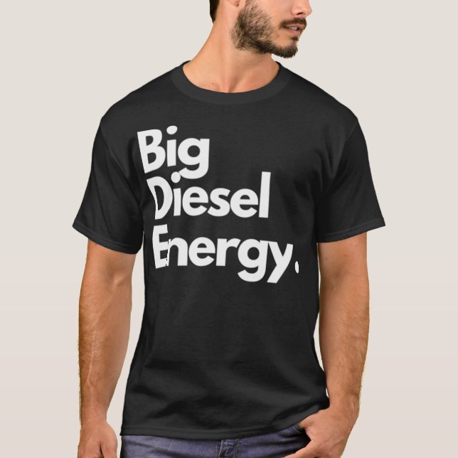 T-shirt classique énergie diesel (Devant)