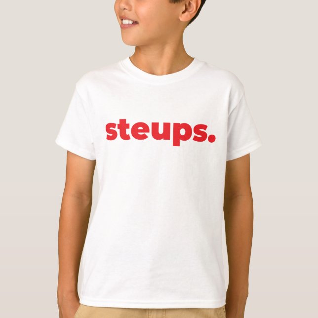 T-Shirt Classique Enfant - Steups. (Devant)