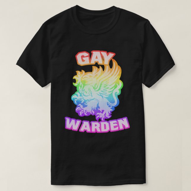 T-shirt classique Gay Warden (Design devant)