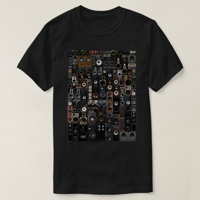 T-shirt classique haut-parleurs (Design devant)