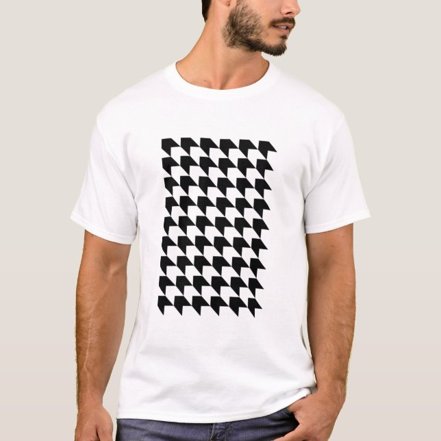T-shirt classique Houndstooth (Devant)