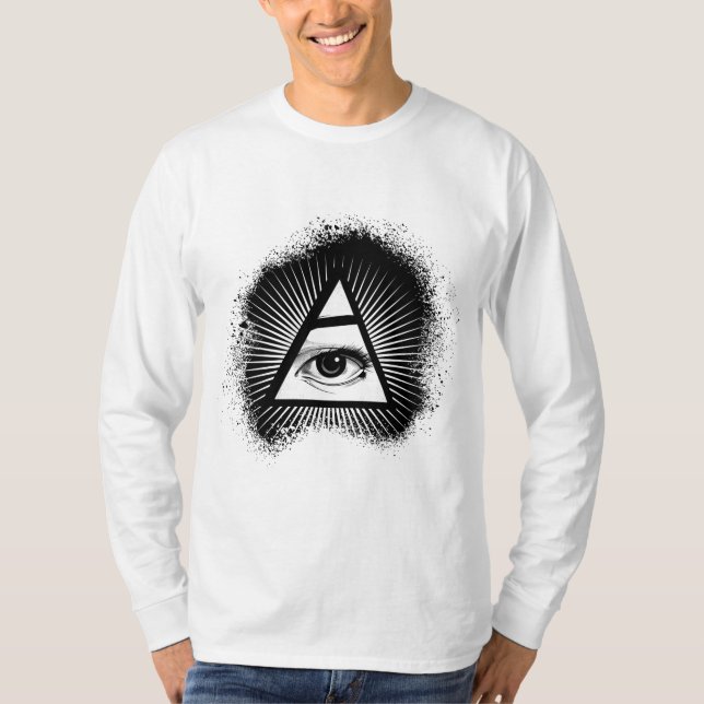 T-shirt classique illuminati Troisième oeil  (Devant)