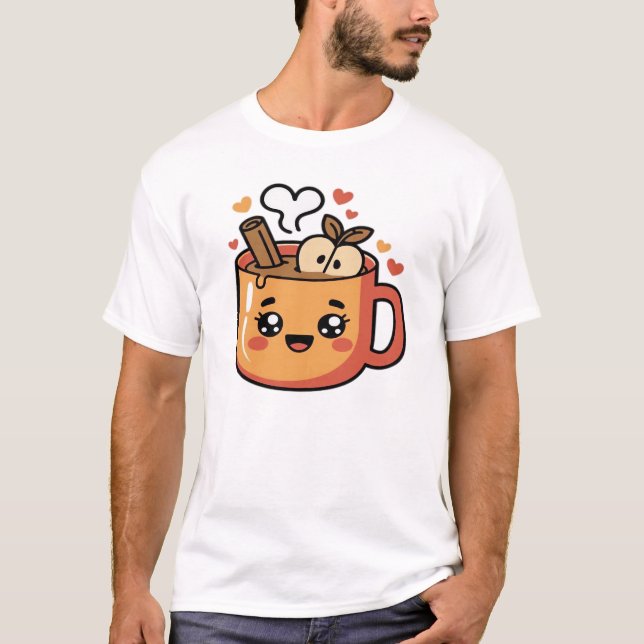 T-shirt classique kawaii autumn tea (Devant)