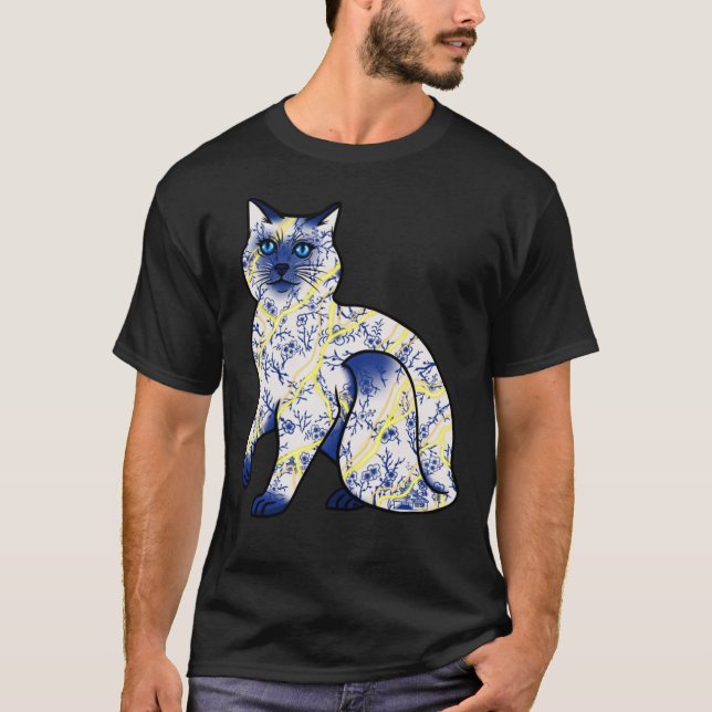 T-shirt classique Kintsugi Cat v2 (Devant)