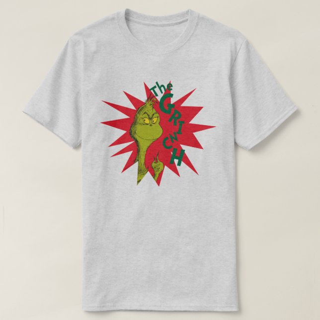 T-shirt Classique Le Grinch | Red Starburst (Design devant)