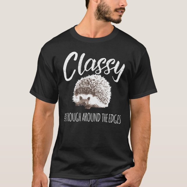 T-shirt Classique Mais Bruyant Autour Des Arêtes Hérisson  (Devant)