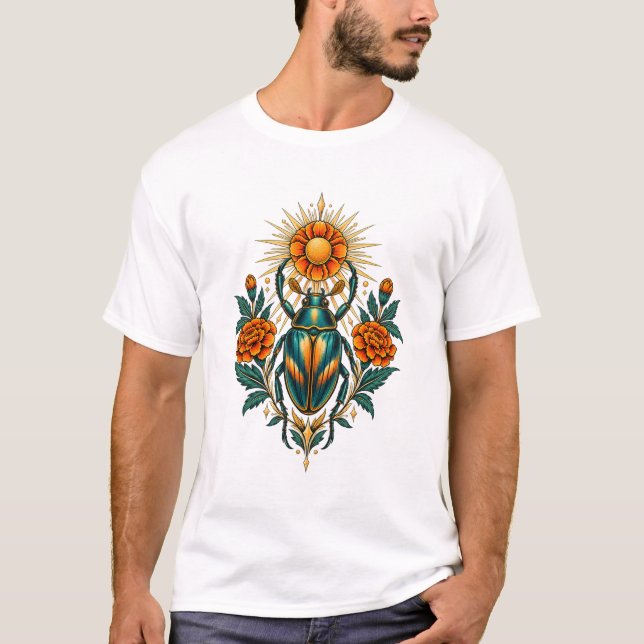 T-Shirt Classique Marigold Sun Jewel Beetle (Devant)