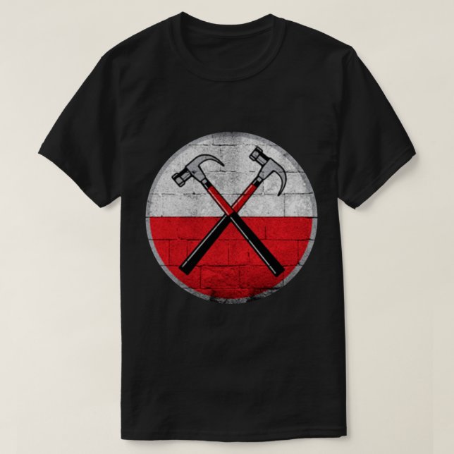 T-shirt classique marteau de mur (Design devant)
