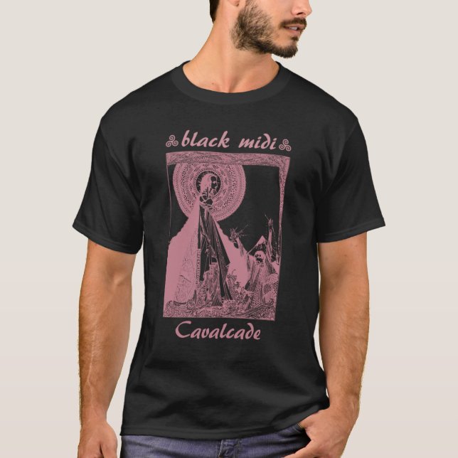 T-shirt classique Midi Cavalcade noir2 (Devant)
