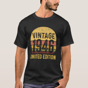 T-shirt Classique Né en 1946 Édition Limitée 80 Ans