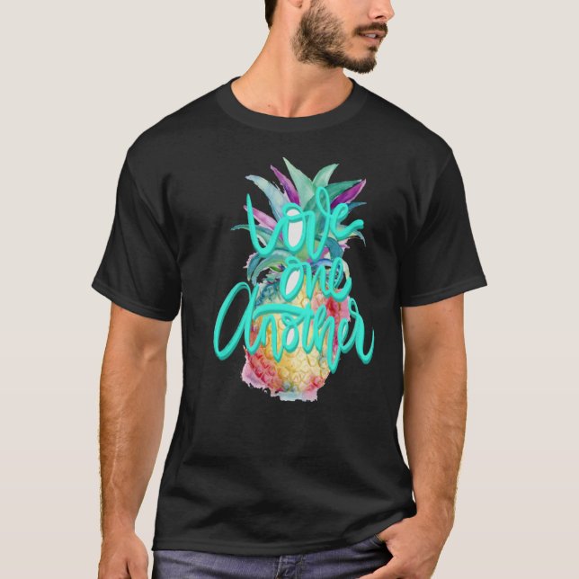 T-Shirt classique pinapple l'un l'autre (Devant)