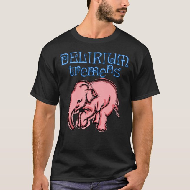 T-shirt Classique POP Eléphant Rose Delirium (Devant)