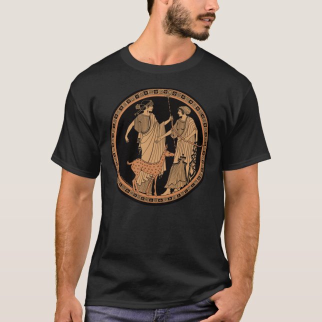 T-shirt classique poterie grecque antique (Devant)