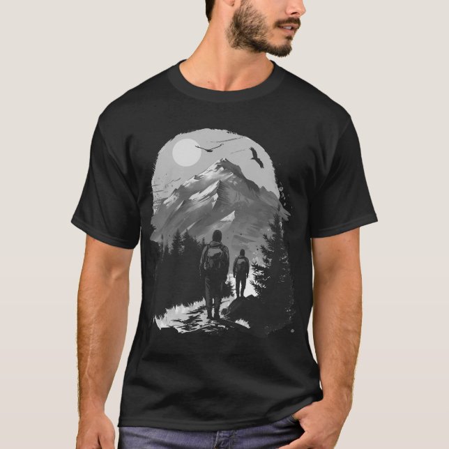 T-shirt Classique pour les amateurs de randonnée  (Devant)