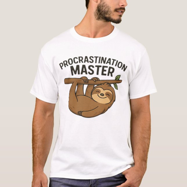 T-shirt classique Procrastination Master (Devant)