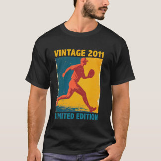 T-shirt Classique Rétro Vintage 2011 Amateur de Baseball L