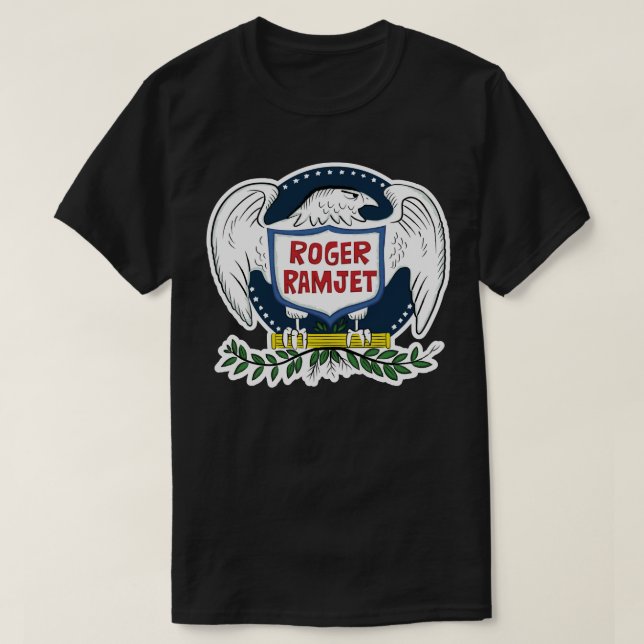 T-shirt Classique Roger Ramjet Bald Eagle (Design devant)