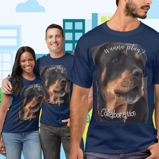 T-shirt classique Rottweiler Ne pas abandonner