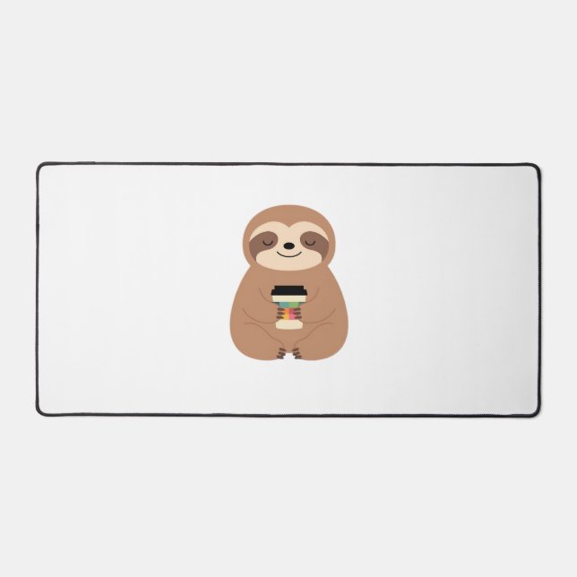T-shirt classique Sloth Coffee Time (Recto)