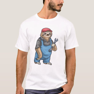 T-shirt classique Sloth Mechanic Wrench