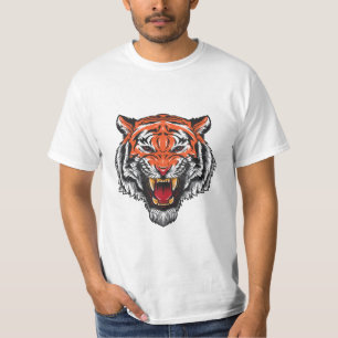T-shirt classique tigre en colère