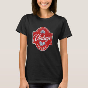 T-shirt Classique Végétalien Vintage Herbivore Alimenté pa