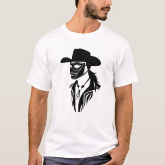T-shirt Classique Western Vintage Cowboy Américain De