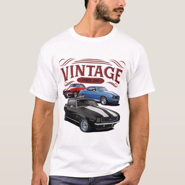 T-shirt Classiques musculaires Vintages (Devant)