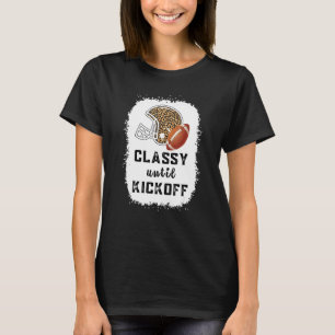 T-shirt Classy Jusqu'Au Kickoff American Football Girl Jeu