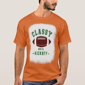 T-shirt Classy Jusqu'Au Kickoff Lettres Couleur Vert Sport