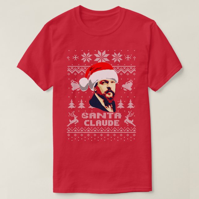 T-shirt Claude Debussy Père Noël Claude (Design devant)