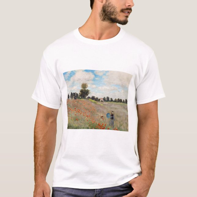 T-shirt Claude Monet - Champ de pavot (Devant)