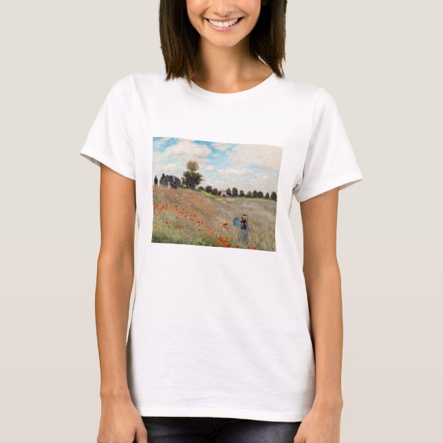 T-shirt Claude Monet - Champ de pavot (Devant)