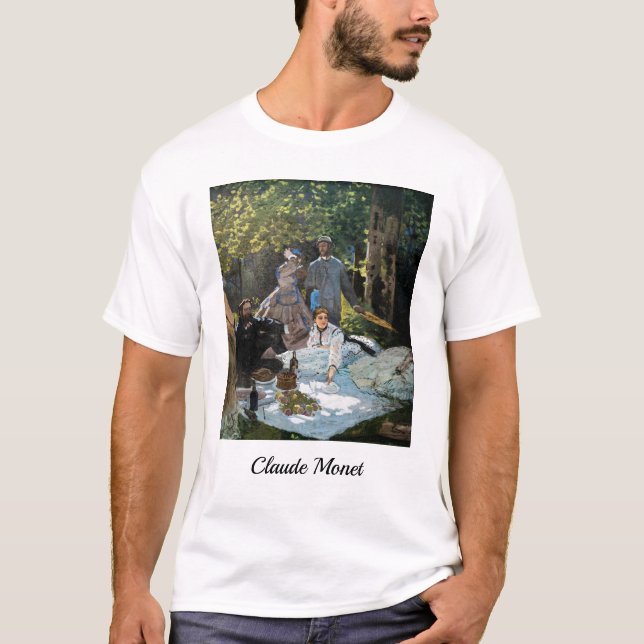 T-shirt Claude Monet - Déjeuner sur l'herbe, panneau droit (Devant)