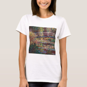 T-shirt Claude Monet - Eau Lily étang, Harmonie rose