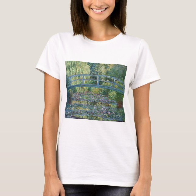 T-shirt Claude Monet - Eau Lily étang, Harmonie verte (Devant)