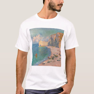 T-shirt Claude Monet - Etretat : Plage et Falaise d'Amont