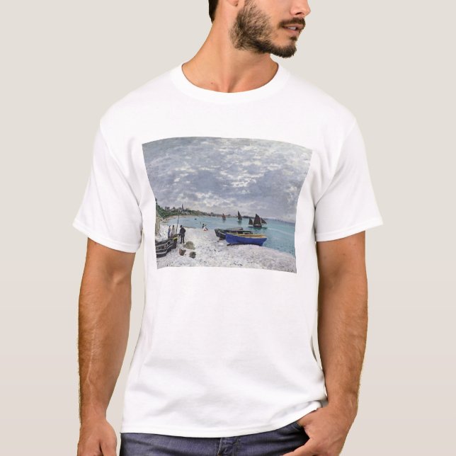 T-shirt Claude Monet | La plage de Sainte-Adresse (Devant)